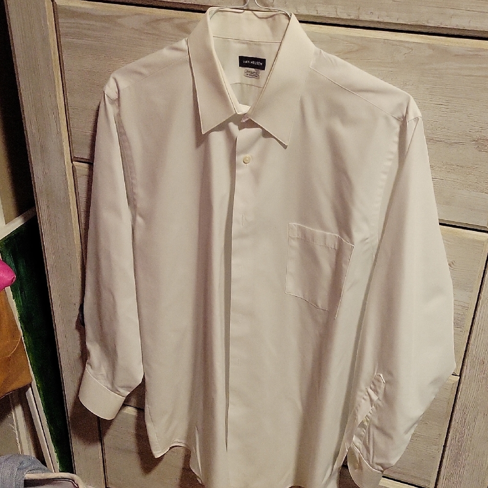 Van Heusen White Long Sleeve Shirt